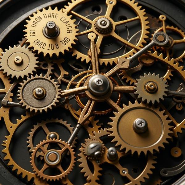 Intricate clock mechanism