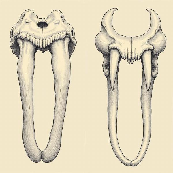 Comparison of Canine Teeth with Wolf Teeth