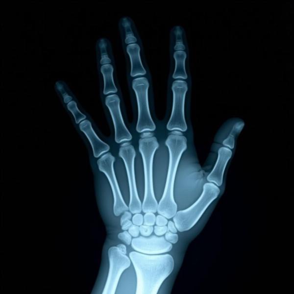 X-ray image used for medical diagnosis