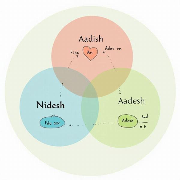 Understanding the subtle differences between Aadish, Aadesh, and Nirdesh.