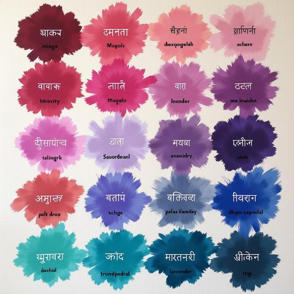 Advanced Colour Names in Hindi