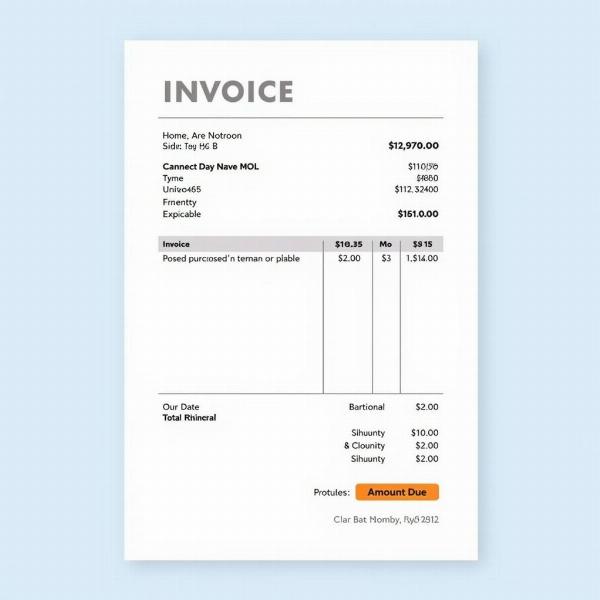 Amount Due on Invoice