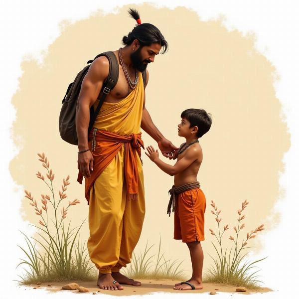 Image illustrating the concept of an elder brother in Indian culture