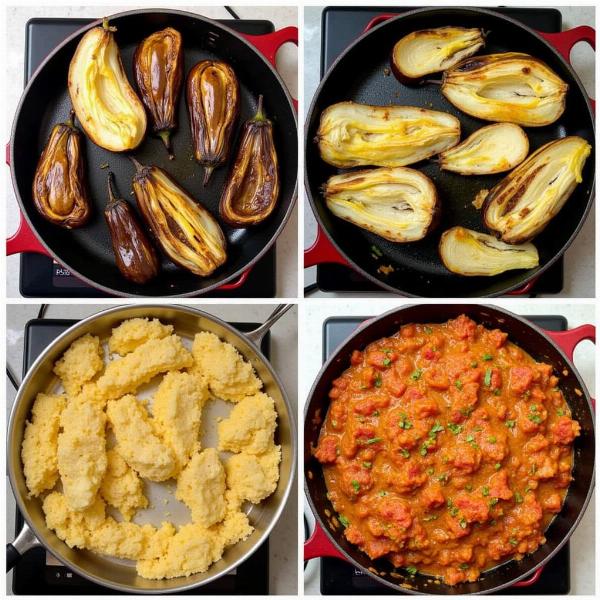 Baingan Bharta Preparation