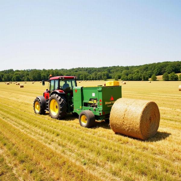 Baling Hay Process