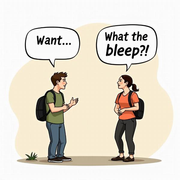 Bleep used in casual conversation