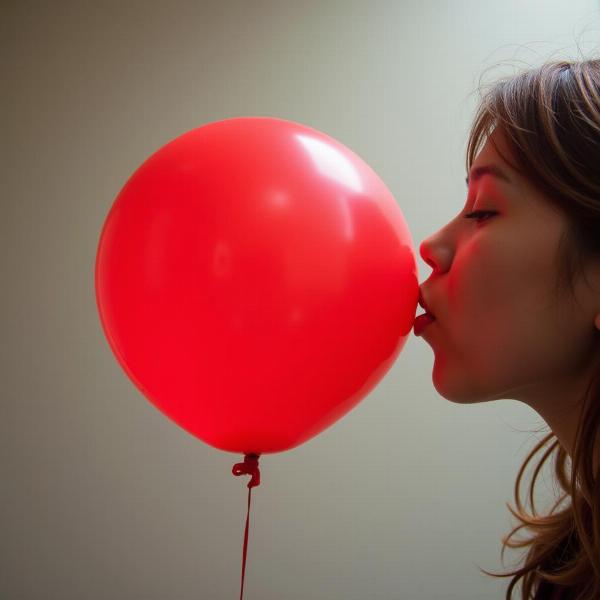 Blowing Air into a Balloon