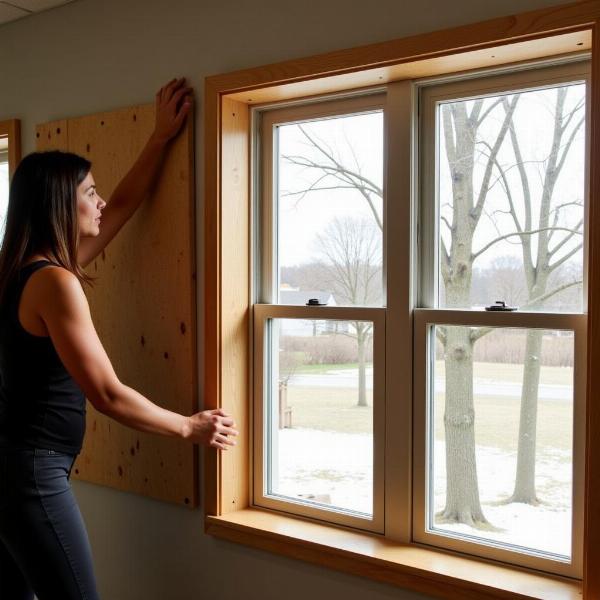 Boarding Up a Window