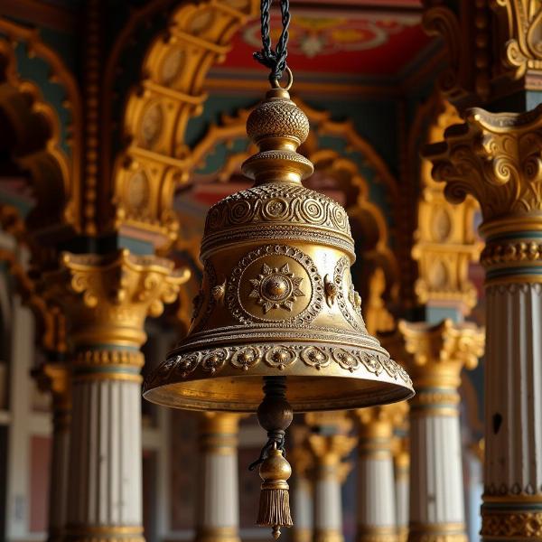 Brass Temple Bell in India