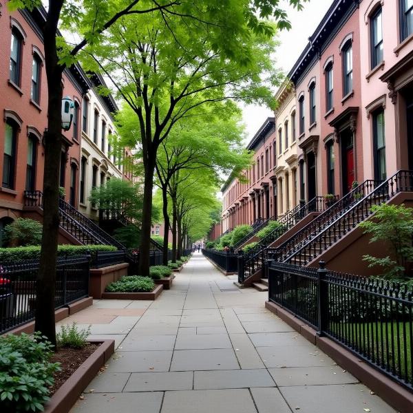 Brooklyn Brownstones Street