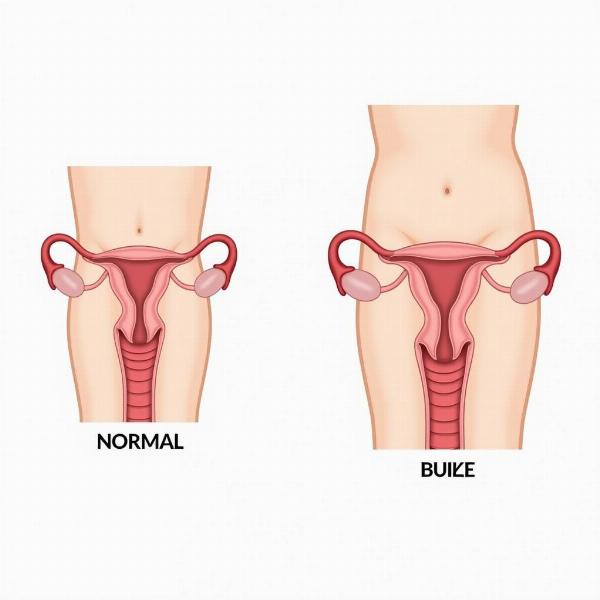 Diagram of a Bulky Uterus