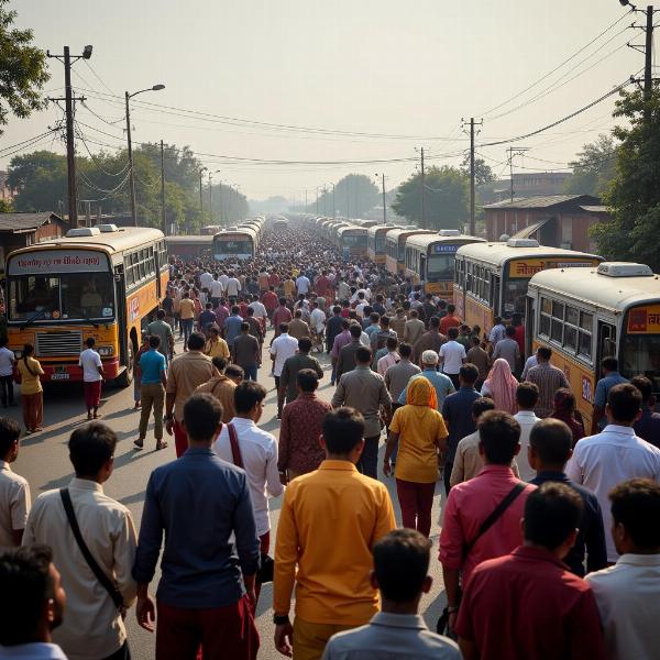 Bus Depot in India