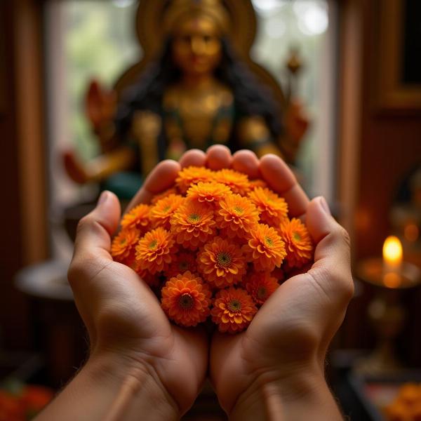 Champa flower offering to deities