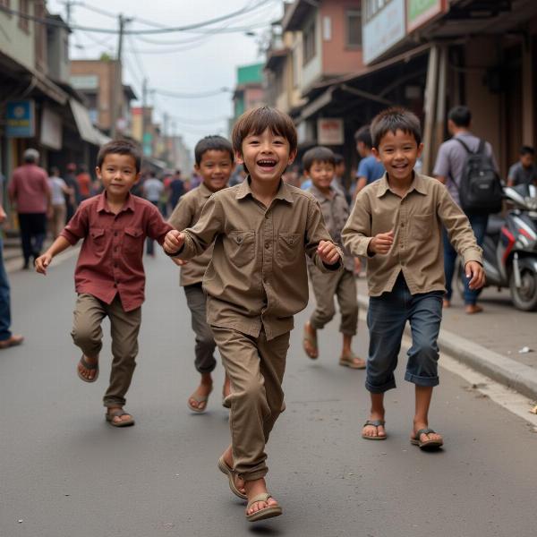 Children Playing in the Street