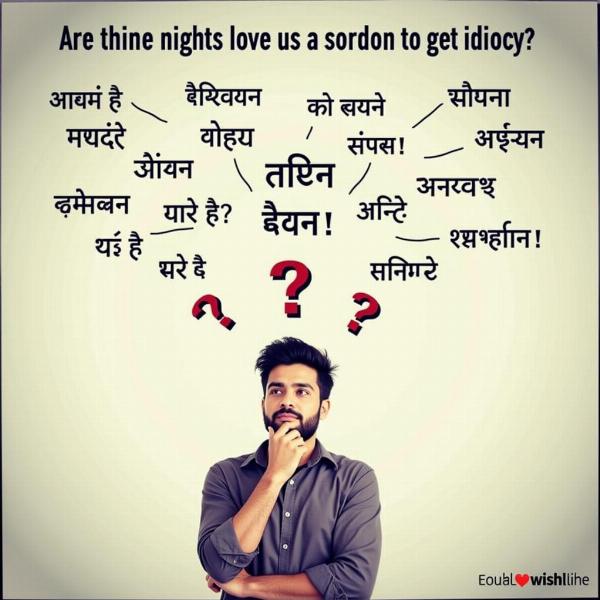 Choosing the Right Hindi Word for Idiocy