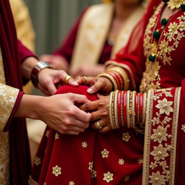 Chunari in a Wedding Ceremony