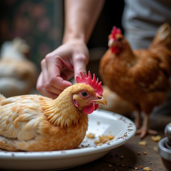 Cleaning a Hen Coop