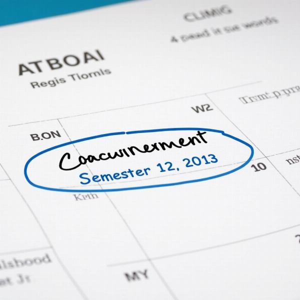 Commencement Date in Academic Calendar