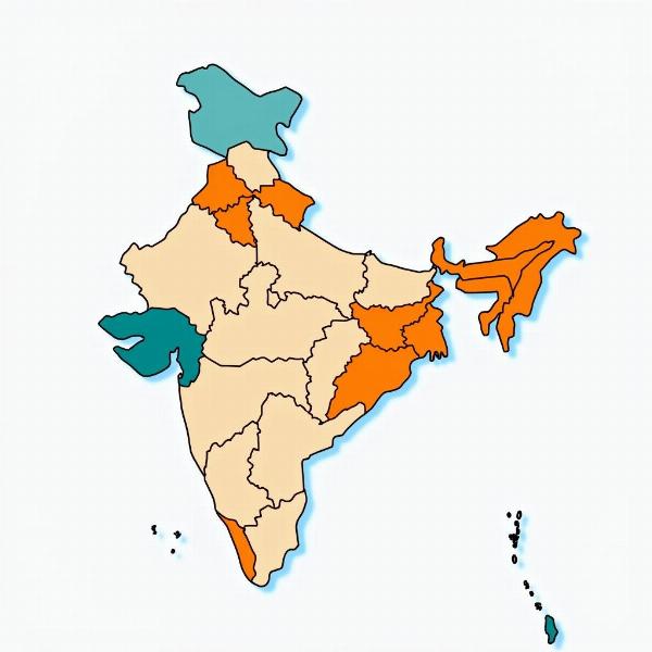 Meaning of Contiguous in Hindi