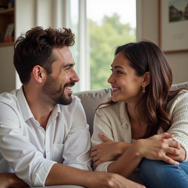 Couple Communicating Openly