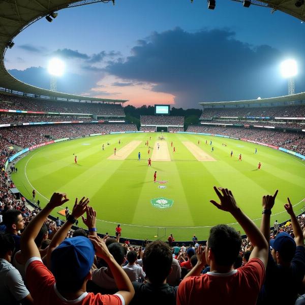 Cricket match in India