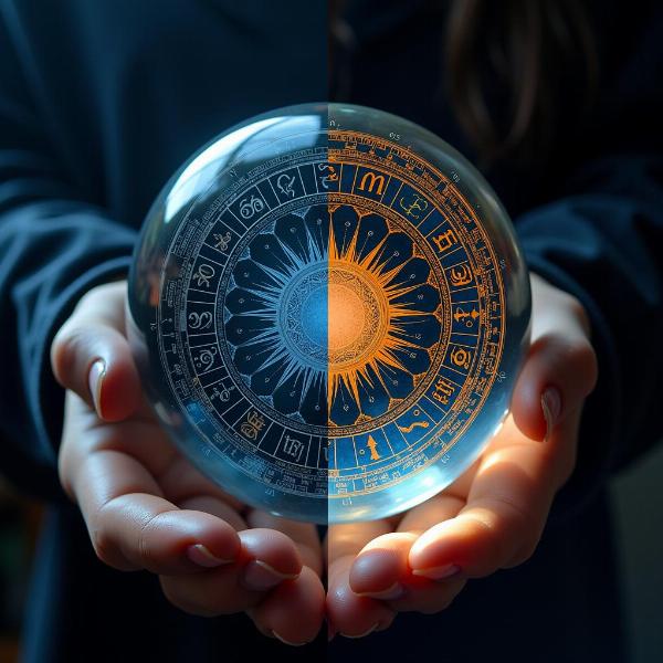 Crystal Ball and Astrology Chart