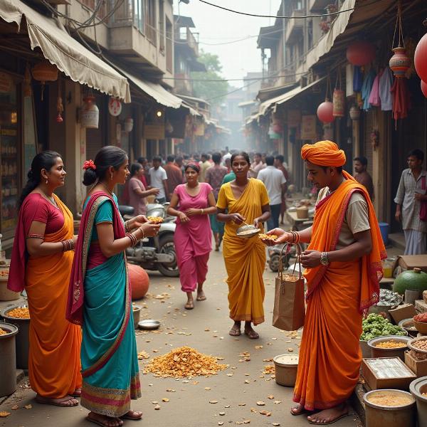 Money Transactions in an Indian Market