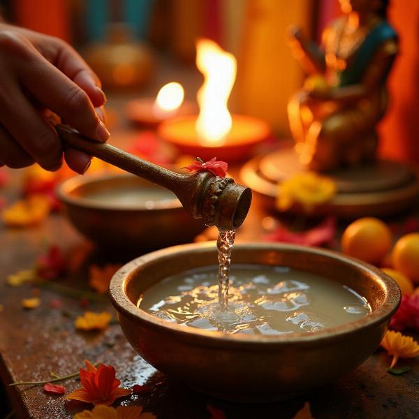 Dipper and Water Rituals in India