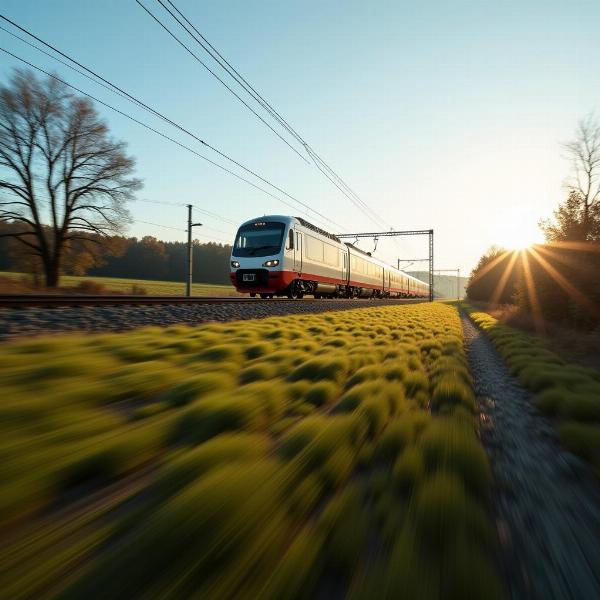 Fast Moving Train