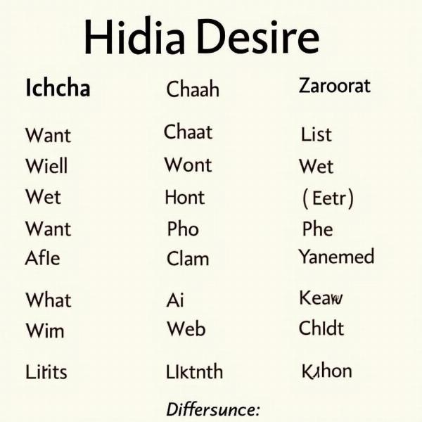 Expressing Desire in Hindi