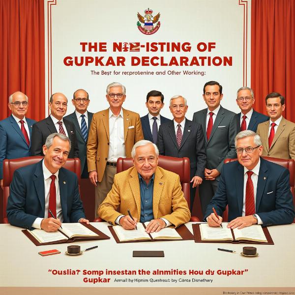 Signing of the Gupkar Declaration