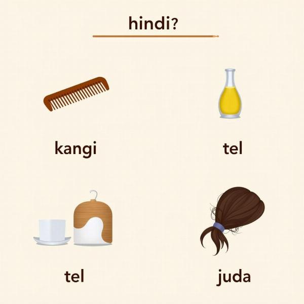 Hair-Related Vocabulary in Hindi