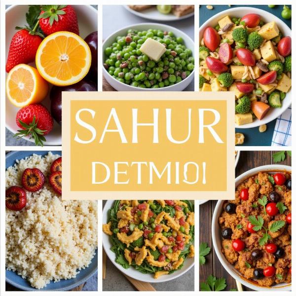 Healthy foods for sahur