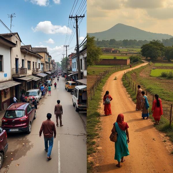 Urban vs. Rural Life in India