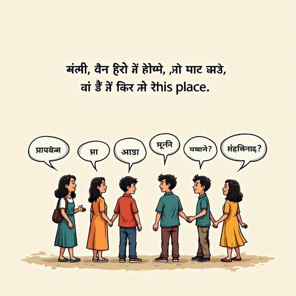 Conversation in Hindi about a place