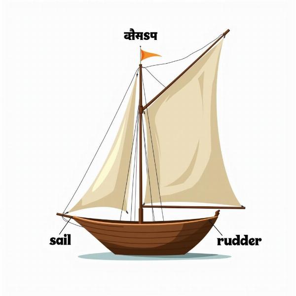 Hindi Meaning of Sail Image