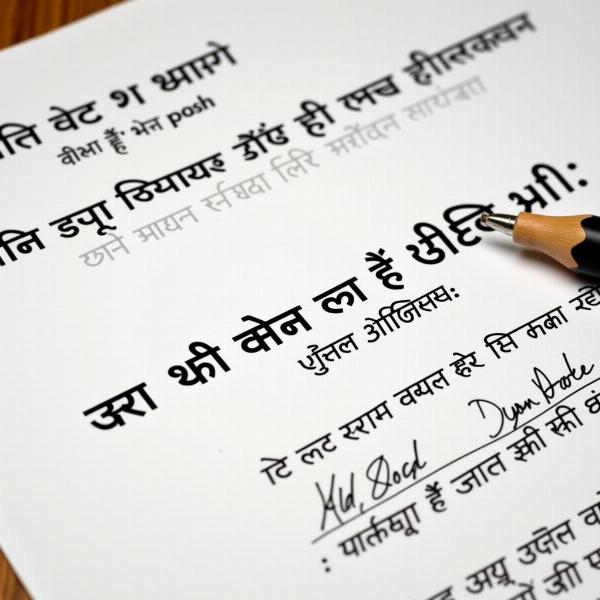 Hindi Meaning of Tenure in Legal Documents