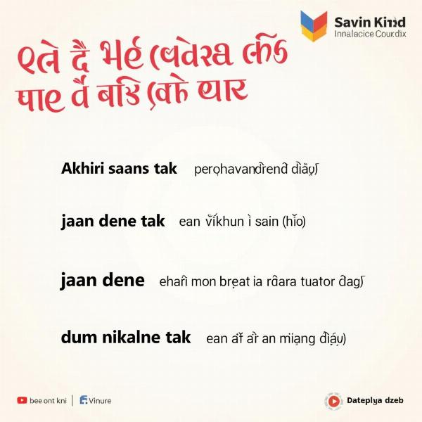 Hindi Translations for Till The Last Breath