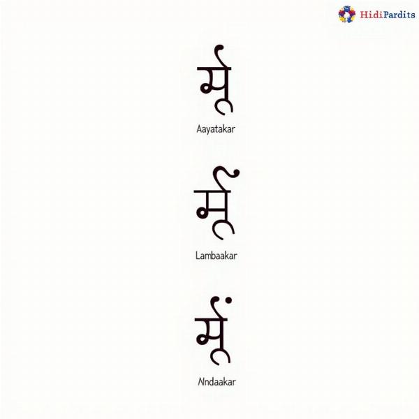 Hindi Words for Oblong