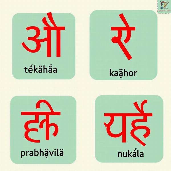 Text displaying the Hindi words for trenchant.