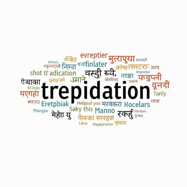 Different Hindi words expressing trepidation