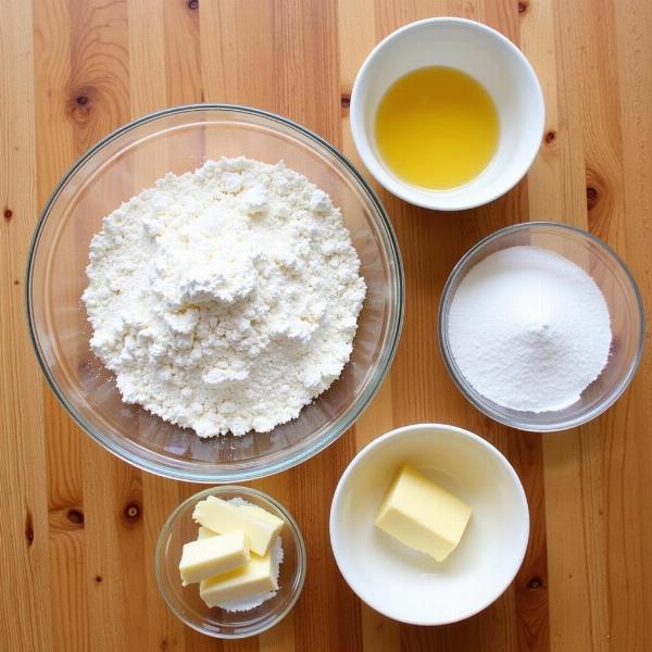 Ingredients for Homemade Waffles