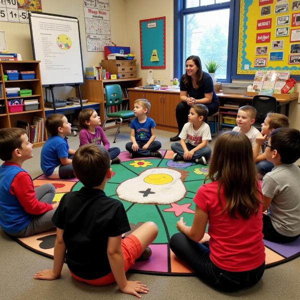 Children reading Humpty Dumpty