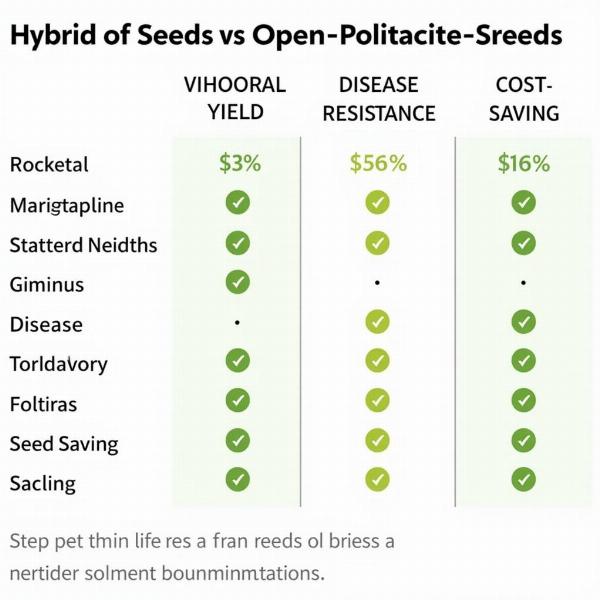 Comparison of Hybrid and Open-Pollinated Seeds