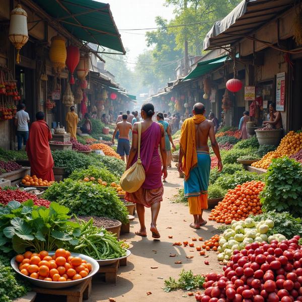 Indian Vegetable Market