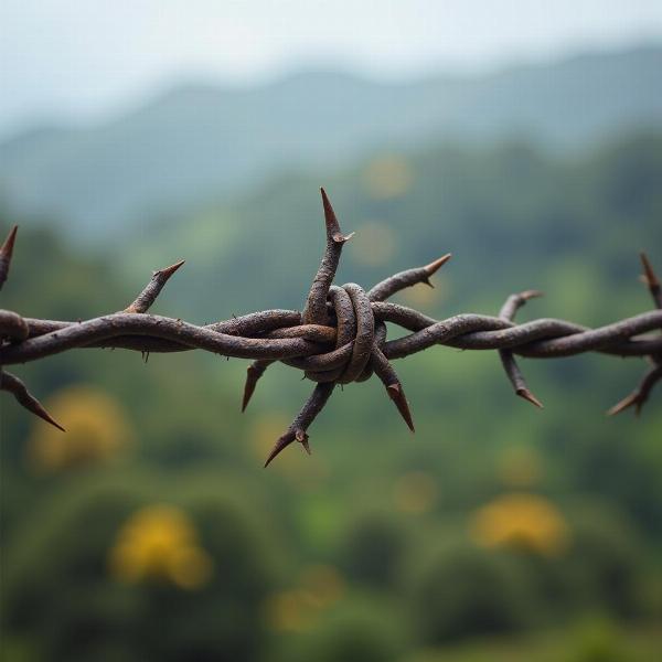 Barbed Wire in Hindi