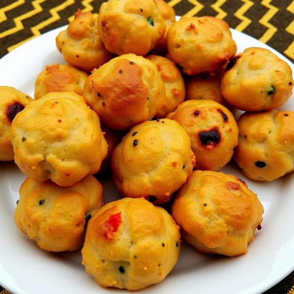 A plate of assorted kachoris