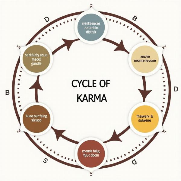 Visual representation of the karma cycle