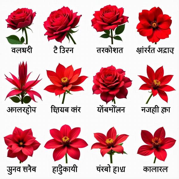 Red Flowers Name in Hindi: A Visual Guide