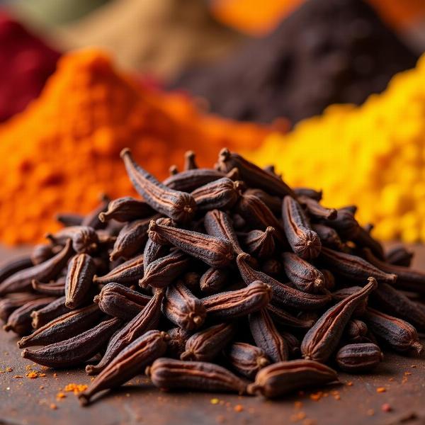 Laung (Cloves) in an Indian Spice Market